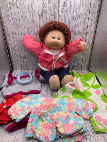 Cabbage patch kids red poodle - patch,